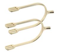 Abaodam Éperons Anglais Réglables pour Bottes de Cheval en Alliage Construction Solide, Design Élégant et Polyvalent pour Entraînement et Spectacles Équestres