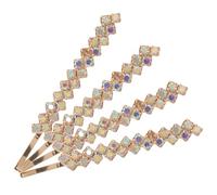 Abaodam Épingle à Cheveux en Alliage Strass, 1 Set 2 Paires, Barrette Élégante pour Femmes, Accessoire Délicat pour Occasions Spéciales et Fêtes