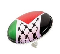 Abaodam Épingle Drapeau de Palestine pour Veste, Paquet ou Chapeau Design Unique en Alliage de Zinc, Accessoire Polyvalent Décoration et Élégante