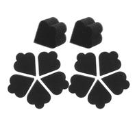 Abaodam Éponges à Maquillage de Fleur 10pcs pour Femmes, Éponge Cosmétique Confortable et Facile à Appliquer en Mousse Noire pour Maquillage Visage