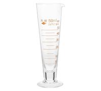 Abaodam Éprouvette Graduée de Laboratoire en Verre 50ml avec Graduations Précises et Base Stable, Outil de Mesure Cuisson Pâtisserie