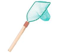 Abaodam Épuisette de Pêche à Manche en Bois 30 Cm Grand Filet Maillé Polyester, Accessoire Léger et Solide pour Pêche en Eau Douce et Salée, Filet de Capture pour Pêcheurs Loisirs