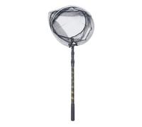 Abaodam Épuisette de Pêche Télescopique 3 Sections 1,7 M Filet en Alliage D'aluminium 35 Cm, Filet à Mailles Fines Noir pour Aquarium, Piscine et Accessoires de Nettoyage Piscine