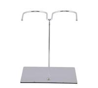 Abaodam Étagère à Bottes Support Élégant et Simple Robuste en Acier Inoxydable Argenté Bords Lisses pour Rangement de Chaussures en Intérieur ou Magasin