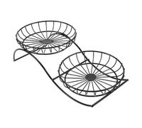 Abaodam Étagère à Fruits Métal Design Nordique pour Ranger Fruits Cas Plateau de Comptoir Maille Métallique Gain de Place et Décoration Intérieure