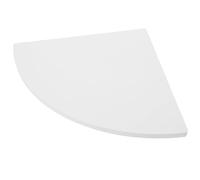 Abaodam Étagère Murale d'angle Flottante en PVC Blanc, Meuble de Salle de Bain Suspendu pour Organiser et Exposer, Design Simple et Fonctionnel pour Hôtels et Salons