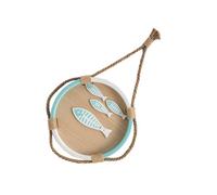 Abaodam Étagère Murale Ronde en Bois Vert pour Rangement Bijoux et Porte-clés, Support Décoratif Élégant pour Petits Objets à Domicile