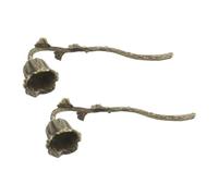 Abaodam Éteignoir à Bougie en Alliage de Zinc 2 Pièces Artisanal avec Émail Coloré, Style Vintage Décoratif, Prévention des Risques D'incendie pour Bougies en Intérieur et Fêtes