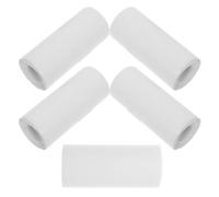 Abaodam Étiquette Thermique Auto-Adhésive 5 Rouleaux 57X25 MM pour Mini Imprimante Portable Correction d'Erreurs Papier Autocollant Blanc pour Usage Professionnel