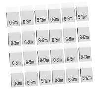 Abaodam Étiquettes Mensuelles De Vêtements Bébé 3-12 Mois Pour Fille Et Garçon, 300 Pièces Polyester, à Coudre, Rangement Armoire Vêtements -nés, Organisation Garde-robe Pratique