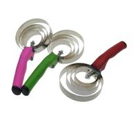 Abaodam Étrille à Ressort Acier Inoxydable pour Cheval Reversible avec Côté Lisse Et Côté Tranchant