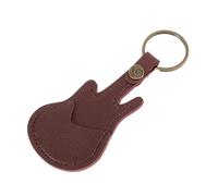 Abaodam Étui à Médiators De Guitare PU avec Porte-clés De Rangement Compact Et Léger pour Guitaristes Pratique Et