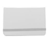 Abaodam Étui à Passeport en Cuir PU Sublimé, Porte-Passeport Compact, Protégé L'humidité, Unisexe, pour Voyage et Organisation, Format Standard Blanc et Gris