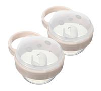 Abaodam Étui à Tétine Portable Pour Bébé, Boîte De Rangement Compact Antisalissure, Lot De 2, Plastique Solide, Voyage Et Quotidien, Accessoire Bébé Pratique Et Hygiénique