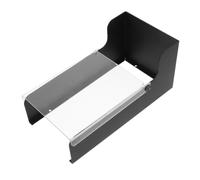 Abaodam Étui de Protection pour Sonnette Visuelle Cache de Sonnette de Sécurité Métal et Acrylique Noir Étanche Pare-Soleil Montage Mural pour Interphones Vidéo Usage Commercial