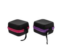 Abaodam Étui de Rangement pour Huiles Essentielles Compartiments, Fermeture Éclair Fuchsia, Matériau EVA Antichoc, Adapté pour Flacons 5 ML et Transport Lors de Voyages Couleur Aléatoire