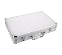 Abaodam Étui de Transport Rigide pour 22 Boules de Billard Snooker en Aluminium, Boîte Portable Argentée Doublure Rembourrée, Verrouillage Sécurisé - pour Compétitions, Entraînements