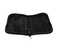 Abaodam Étui Organisateur en Polyester pour Glucomètre et Petits Appareils, Housse Compressible Noire, Facile à Nettoyer, Rangement Pratique pour Maison et Voyage
