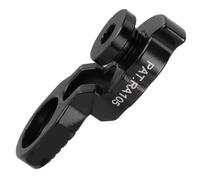 Abaodam Extension de Patte de Dérailleur Arrière Vélo en Alliage d'Aluminium Noir avec Vis Compatible Volant d'Inertie 34-52 Dents Rallonge de Cadre pour VTT et Vélo de Route