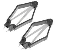 Abaodam Extracteur Plcc Anti-statique en Métal et Abs, Facile à Utiliser, 2 Pièces pour Retirer les Puces Lors D'expériences Électroniques