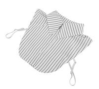 Abaodam Faux Col pour Femmes Rayé Blanc et Noir, Demi-chemise Amovible en Tissu Résistant, Col Factice Chic et Polyvalent, Accessoire Professionnel et Quotidien, Taille Unique