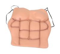 Abaodam Faux Muscle Poitrine Costume Homme Respirant Cosplay Accessoire pour Fête Déguisement