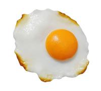 Abaodam Faux Œuf au Plat Réaliste, Accessoire de Farce Plus Vrai Que Nature, Modèle de Décoration pour Jeux Cuisine, Théâtre et Photographie, Taille Compacte, Matériau Solide, Simulation