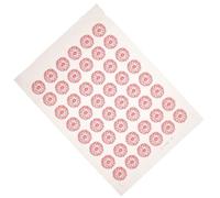 Abaodam Feuille de Papier à Fleurs en Céramique Rouge 5cm, Transfert pour Poterie et Sculptures, Application Simple pour Artisans et Amateurs de Céramique