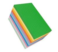 Abaodam Fiches Colorées pour Bureau 10 Couleurs 500 Feuilles Papier 110g Cartes Vierges Soi-même Cartes de Mots Petites Fiches Pratiques pour Notes et Mémorisation Quotidienne
