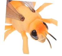 Abaodam Figurine Abeille Réaliste Caoutchouc pour Garçon Fille Modèle Éducatif Grand Format pour Exploration Nature Apprentissage Scientifique et Décoration de Fête