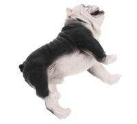Abaodam Figurine Bulldog Plastique Stable Sculpture Réaliste de Chien Français Ornement de Bureau Adorable pour Décoration Intérieure et Cadeau pour Amoureux des Animaux