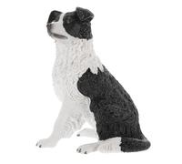 Abaodam Figurine de Chien Border Collie Réaliste en Résine Modèle Animal Simulé pour Garçon et Filles Petite Figurine de Chiot Éducative et Décorative D’Éveil Sécurisé et Détaillé