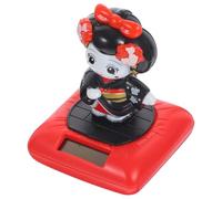 Abaodam Figurine de Poupée Kimono pour Voiture Énergie Solaire, Décoration Tableau de Bord, Statuette Danseuse Japonaise en Plastique