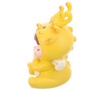 Abaodam Figurine Dragon Adorable Décor de Bureau et Maison Ornement Décoloration pour Anniversaire et Fête Décoration de Gâteau et Espace Intérieur