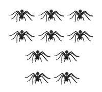 Abaodam Figurines Fourmi Noires Réalistes 10 Pièces en PVC | Mini Format Compact, Accessoires de Décoration Halloween, Fausses Fourmis pour Farces et Décor D'intérieur