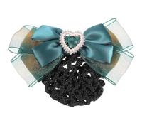 Abaodam Filet à Chignon Professionnel Léger en Tissu Vert Barrette à Cheveux Élégante pour Coiffures Professionnelles et Ballets sans Abîmer les Cheveux