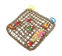 Abaodam Filet d'escalade Naturel pour Perroquets Jouet Suspendu en Corde De Chanvre Hamac Confortable Petit Et Moyen Oiseaux Cage Intérieur