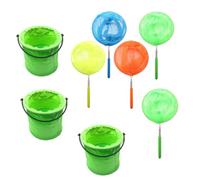 Abaodam Filets Attrape-Insectes Télescopiques pour Garçon Fille Kit de Jeu Extérieur avec Seaux Pliables Cadres Acier Inoxydable et Poignée Antidérapante pour Couleur Aléatoire