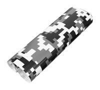 Abaodam Film Vinyle Camouflage Noir et Blanc 152x30 Cm pour Voiture et Moto, Autocollant Imperméable Anti-uv, Décoration Auto Personnalisée, Habillage Extérieur Résistant aux Taches