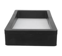 Abaodam Filtre Aquarium à Maille Fine 150 Mesh, Panier Plastique Noir | Couvercle Réglable Anti-obstruction, pour Bac de Décantation et Drains de Trop-plein, Usage Domestique