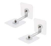 Abaodam Fixations Anti-basculement pour Meubles sans Perçage, Kit 2 Pièces Grand Modèle 5,2 Cm en Fer et Inox, Ancrages de Sécurité pour Placards, Tiroirs et Armoires, Protection Garçon