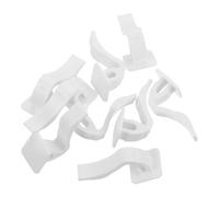 Abaodam Fixations Clips en Plastique pour Radiateur 62 MM, Lot de 10, Crochet Support et Protection Anti-Éclaboussures, pour Installation de Ventilateur et Cache-Tuyau en Maison et Bureau