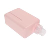Abaodam Flacon Carré à Pompe 1000ml en Pe Rose pour Lessive Liquide Joint Étanche et Design Gain de Place, Contenant pour Savonnette Liquide et Gel