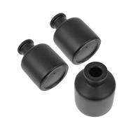 Abaodam Flacon D'aromathérapie 50ml Lot De 3 Bouteille en Verre Noir Mat Récipient Diffuseur Anti-UV Décoration Intérieure Parfum D'intérieur Accessoire De Spa