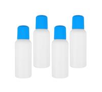 Abaodam Flacons Applicateurs de Liquide Vides 100ml 4pcs Embout Éponge Plastique pour Application de Colle et Peinture Adaptés aux Activités Artistiques et Manuelles