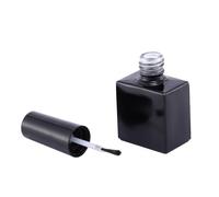 Abaodam Flacons Vides en Verre Noir Pratiques à Transporter 10ml Lot de 12 pour Vernis Brosse et Capuchon pour Activités Extérieures