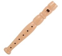 Abaodam Flûte à Bec en Bois Naturel 6 Trous pour Débutants, Instrument à Vent Portable, Clarinette pour Garçon et Filles, Éducatif Musical, Flûte D'étude Légère et Facile à Jouer, 1 Pièce