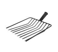 Abaodam Forks d'engrais de Jardinage de Jardinage Accessoires pour Outils de désherbage fourches de désherbage Outil désherbeur à Main Outil de Jardin cultivateur à Main Acier Noir