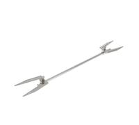 Abaodam Fourchette pour Poulet Rôti en Acier Inoxydable 2 Fourches Vis, Accessoire pour Friteuse à Air Et Rôtissoire, Ustensile Solide Antiadhésif pour Barbecue en Plein Air