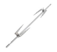 Abaodam Fourchettes en Acier Inoxydable pour Poulet Rôti Lot de 2 set de Réglables par Vis à Oreilles Compatibles Four Électrique et Barbecue Accessoires Cuisine pour Grillades